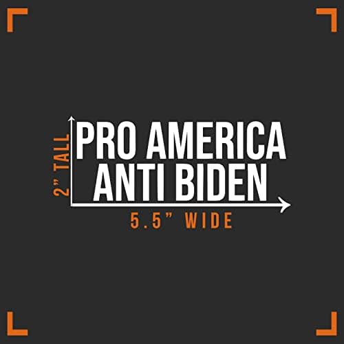 Pro America Anti Biden Mancal מדבקה ויניל מכונית אוטומטית מכונית קיר מחשב נייד | לבן | 5.5 x 2